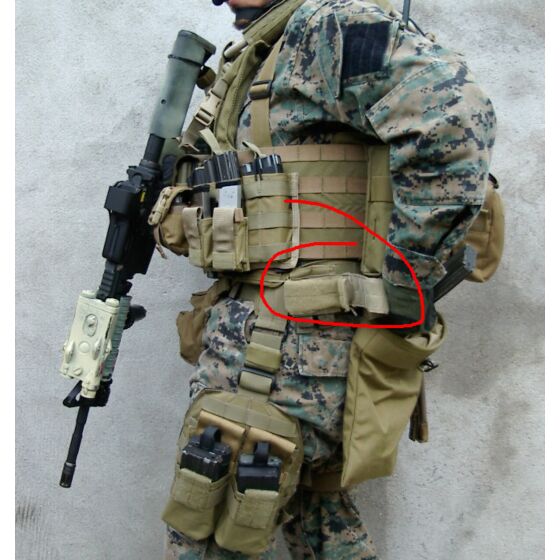 TMC Rifle catch molle velcro (coyote brown)