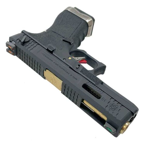 We G18 FORCE CUSTOM full metal gas pistol black (bk/gold)