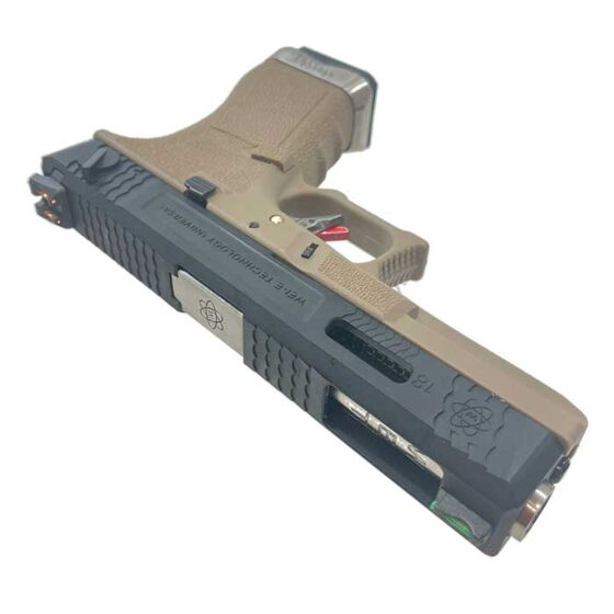 We pistola a gas g18 FORCE CUSTOM tan (nera/silver)