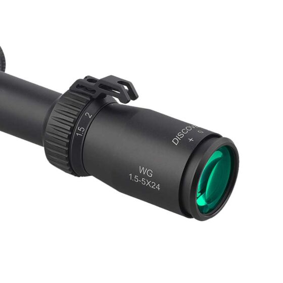 Discovery WG 1.5-5x24 rifle scope (with mount rings)