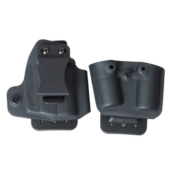 W&T fondina + porta cartuccia doppio in Kydex per pistola UMAREX Walther PDP (nera)