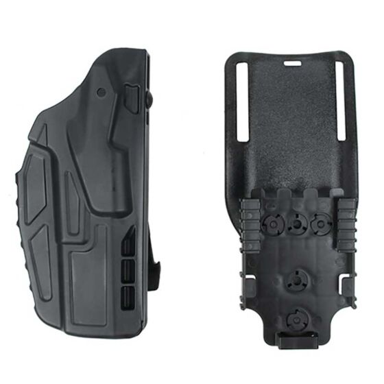 TMC by W&T fondina rigida ALS per pistola tipo Glock (nera)