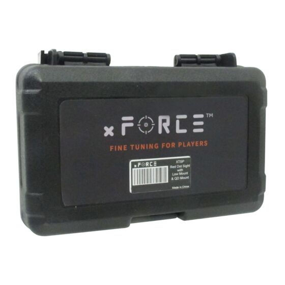 JJ airsoft XTSP solar power red dot scope with ELE high mount (orange)