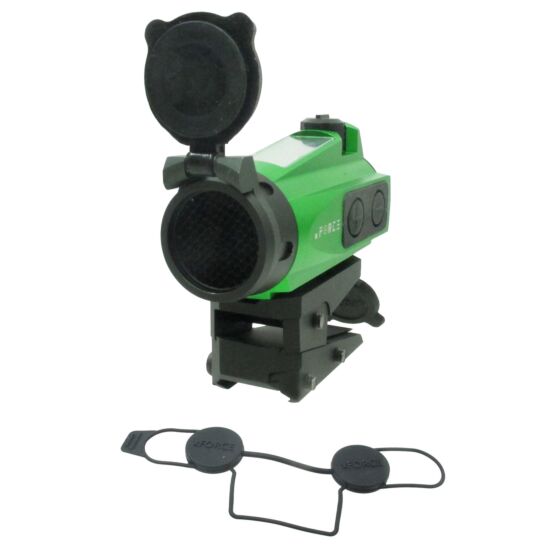 JJ airsoft ottica XTSP red dot con ELE mount alto a energia solare (verde)