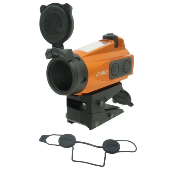 JJ airsoft XTSP solar power red dot scope with ELE high mount (orange)
