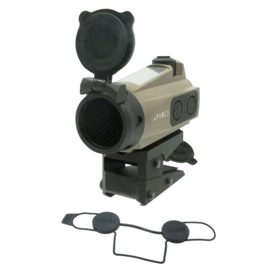 JJ airsoft ottica XTSP red dot con ELE mount alto a energia solare (tan)