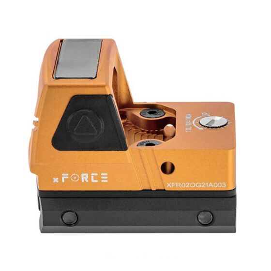 JJ Airsoft X-FORCE RMR solar powered red dot sight (orange)