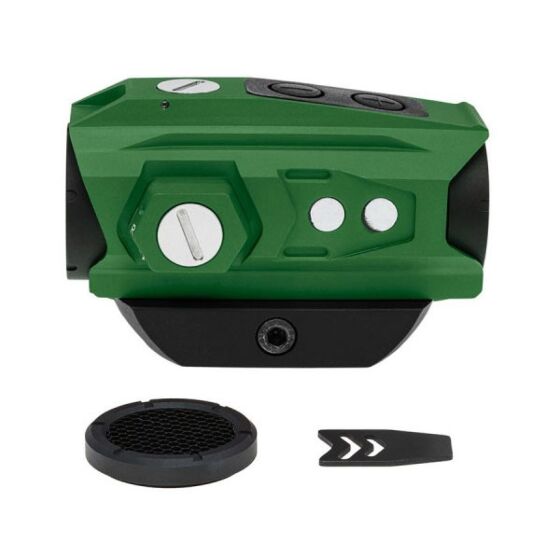JJ airsoft ottica XTSW T043 dot con Low mount e estensione QD (verde)