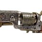 Denix Navy1851 civil war engraved revolver type collection pistol (gold cylinder)