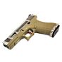 We g17 FORCE CUSTOM full metal gas pistol tan (silver/silver)
