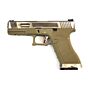 We g17 FORCE CUSTOM full metal gas pistol tan (silver/silver)