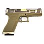 We g17 FORCE CUSTOM full metal gas pistol tan (silver/gold)
