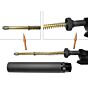 Wiitech set canna esterna/interna con silenziatore per pistola a gas ksc m9