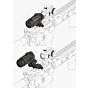 Vector 3x22 MAVERICK III magnifier scope with flip to side mount (black)