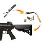 Prometheus stock conversion connector for Marui next. gen. M4 rifle (tan)