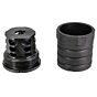 5KU spegnifiamma X12 in acciaio con coperchio anti vampa (14mm-)