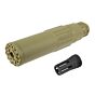 5KU silenziatore CGS style SCI-SIX con spegni fiamma (tan)