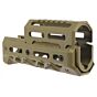 5KU Astina rail corta CRC style per fucile a gas GHK AK (tan)