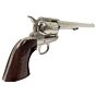 Denix pistola da collezione peacemaker 45 revolver 12 pollici (nickelata)