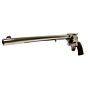 Denix pistola da collezione peacemaker 45 revolver 12 pollici (nickelata)