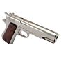 Denix pistola da collezione M1911 Grip legno cromata (caricatore non amovibile)