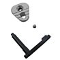 Retroarms CNC aluminum magazine catch type B for m4 (silver)