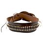 Denix DELUXE SET leather belt with twin holster and cartridges for revolver cal.45 pistol (matt brown)
