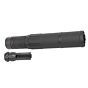 Airsoft Artisan silenziatore QD CGS style HLS con spegni fiamma (nero) 