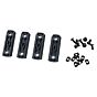AABB 5 slot 20mm nylon rail set for M-LOK hand guard (4 pcs) (urban grey)