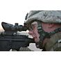 JJ airsoft ottica QD mount acog 4x32 style con reticolo illuminato (rosso/verde)