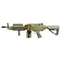 A&k mitragliatrice elettrica MK46 Mod0 Sopmod EVO BATTLE WORN (tan)