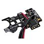 GATE ASTER SE LITE V2 contatto gearbox completo di grilletto QUANTUM con circuito mosfet BASIC MODULE per fucili elettrici ver.II (cavi anteriori)