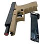 Bruni pistola a salve GAP 9mm PAK (nera/tan)