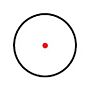 JJ airsoft ottica T7w0 red dot con killflash (nero)