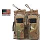 Emerson double open top m16 mag + pistol mag pouch (multicam)