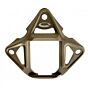 EVG piastra porta visore NVG OPS Skeleton style per elmetti (dark earth)