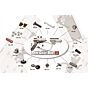 LCT 7mm gearbox set with motor for ak electric gun (front wiring)