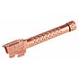 5KU ZEV style threaded aluminum outer barrel for MARUI G17 gas pistol (gold)