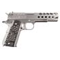 WE M1911 HEX CUT full metal gas pistol (Chrome stainless)