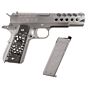 WE M1911 HEX CUT full metal gas pistol (Chrome stainless)