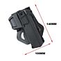 TMC fondina rigida light bearing per pistola tipo glock (nera)