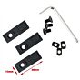 SOTAC set ferma cavi in nylon AS style per astine M-LOK (nera)
