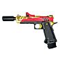 CTM Carrello SPLIT SLIDE per pistola a gas Marui Hi Capa 5.1 (rosso/gold)