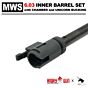 Angry Gun SET canna carbon steel 6.03mm per fucile a gas MARUI M4 MWS (250mm)