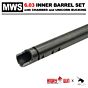 Angry Gun SET canna carbon steel 6.03mm per fucile a gas MARUI M4 MWS (250mm)