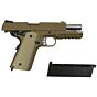 WE 1911 desert warrior 4.3 full metal gas pistol (tan)