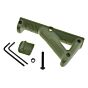 JJ airsoft grip angolare 4F6-2 hand stop per astine rail (verde)