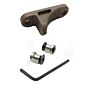 JJ airsoft grip hand stop B5 per astine keymod (tan)