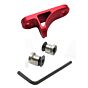 JJ airsoft B5K hand stop grip for keymod handguards (red)