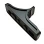 JJ airsoft grip hand stop dentellata per astine keymod (nera)